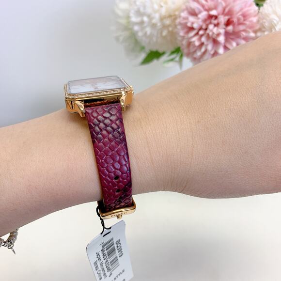 Fossil BQ3919 Colleen Three-Hand Red Leather Watch - Picture 2 of 8